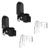 Кріплення для трубчастих радіаторів універсальні, чорні MG GBT